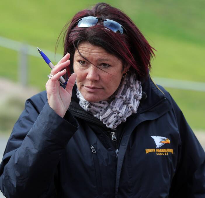 FOCUSED: North Warrnambool Eagles' Jody Roth will bring her knowledge to the role of Western Region senior coach. Stacey O'Sullivan will coach the 15 and under team and Jacqui Smedts the 17 and unders. Picture: Rob Gunstone. 