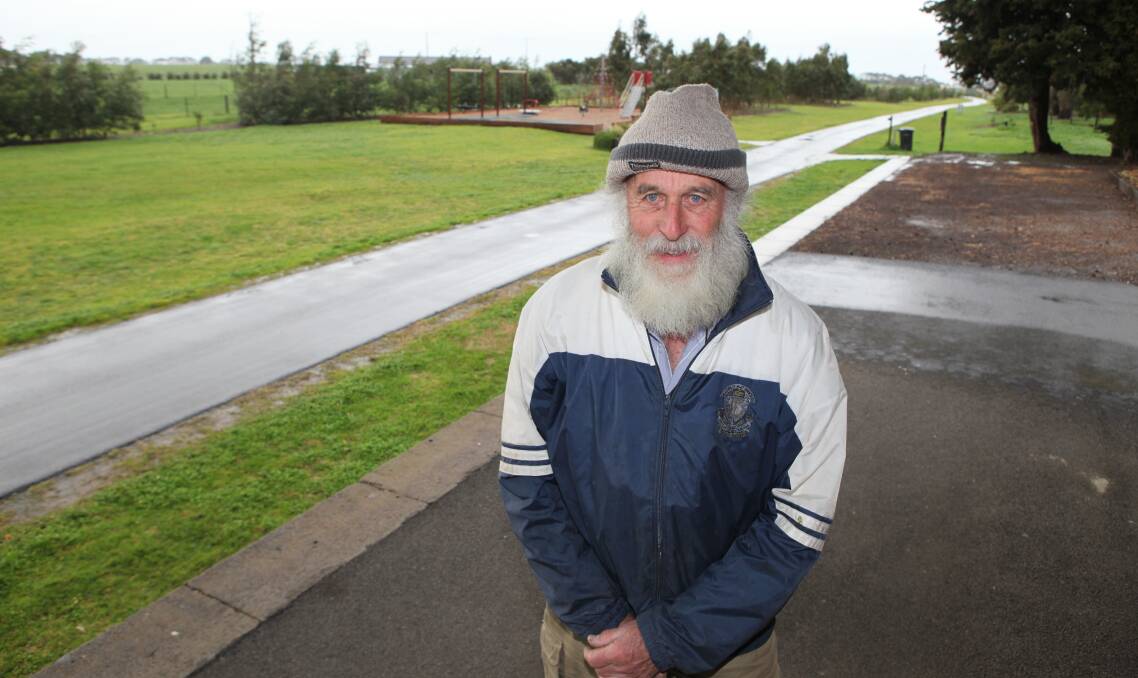 MAIN MAN: Ian Bodycoat at the Koroit Railway Station. He has been a key player in its restoration. Mr Bodycoat has also been a driving force in the evolution of the Port Fairy to Warrnambool Rail Trail. Picture: Anthony Brady