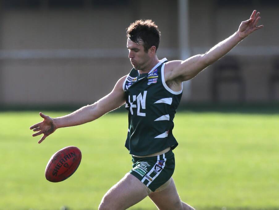 VERSATILE: Koroit's Ben Dobson in action for Hampden league earlier this season. Dobson will play a key role for the Vic Country team this Saturday. Picture: Rob Gunstone.