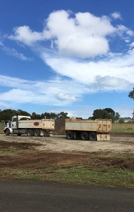 UNDERWAY: Workmen have moved onto site to begin work on the new CFA station in Koroit. It will replace the current station in High Street. 