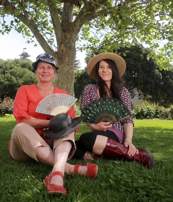 COOLING OFF: Anglicare community development co-ordinator Lousie Serra and South West TAFE community welfare student Jane Hedger display the types of items they are after for the summer appeal. Picture: Rob Gunstone