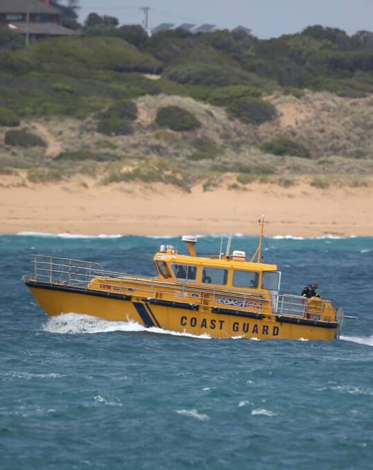 Warrnambool's coast guard boat will be redeployed to Queenscliff this week. An interim replacement will arrive "within the month". Picture: Amy Paton