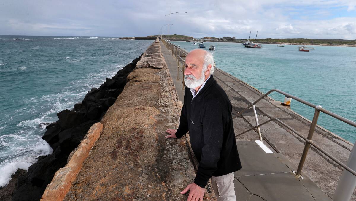 Dr John Sherwood says options for the Warrnambool harbour have varying environmental risks. Picture: Rob Gunstone