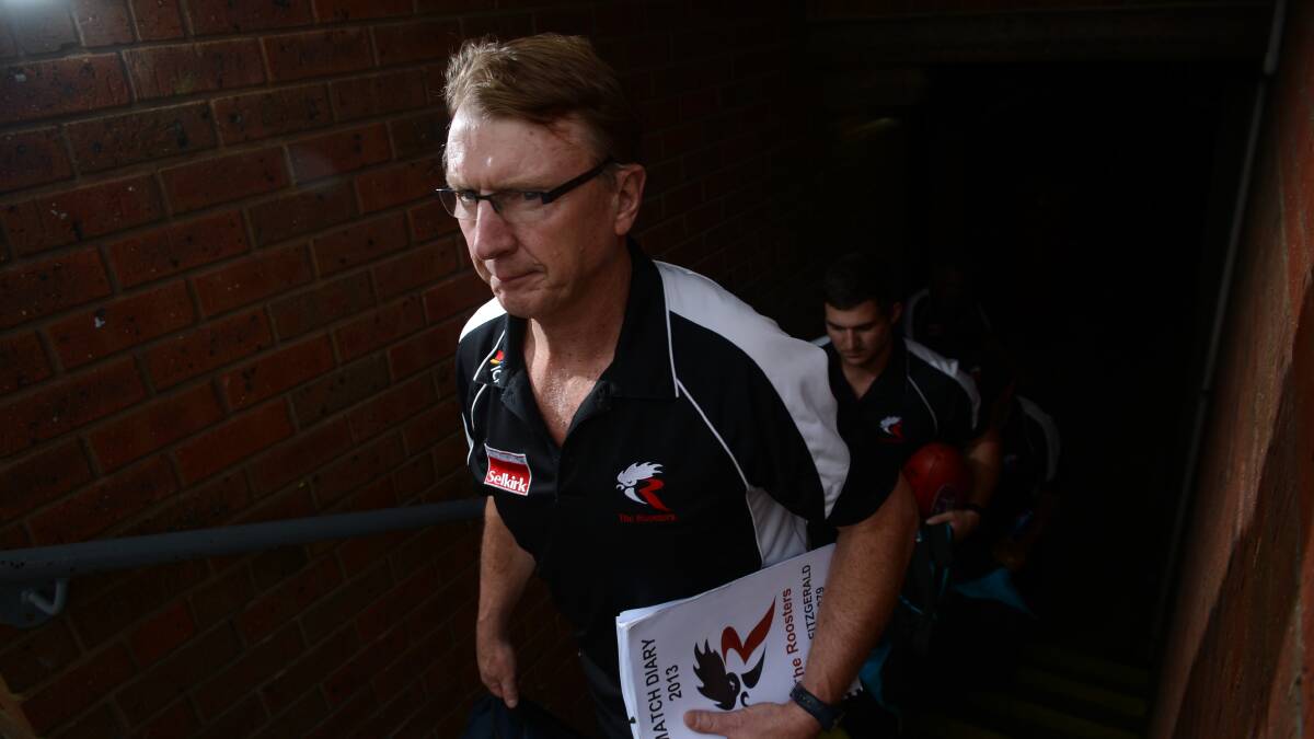North Ballarat Roosters coach, and former Mortlake and Camperdown coach, Gerard FitzGerald will not be reappointed for season 2016. Picture: BALLARAT COURIER