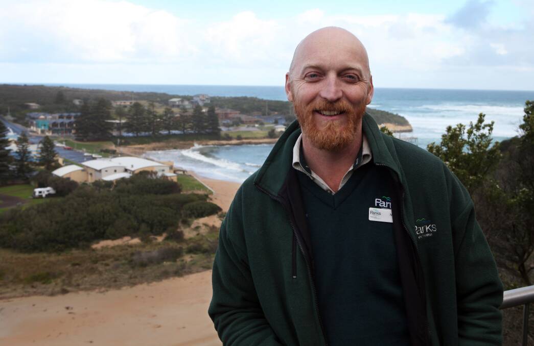 LUCKY: Parks Victoria area chief ranger for the shipwreck coast and hinterland  Michael Smith says he lucky to work in the picturesque region. Picture: Jarrod Woolley