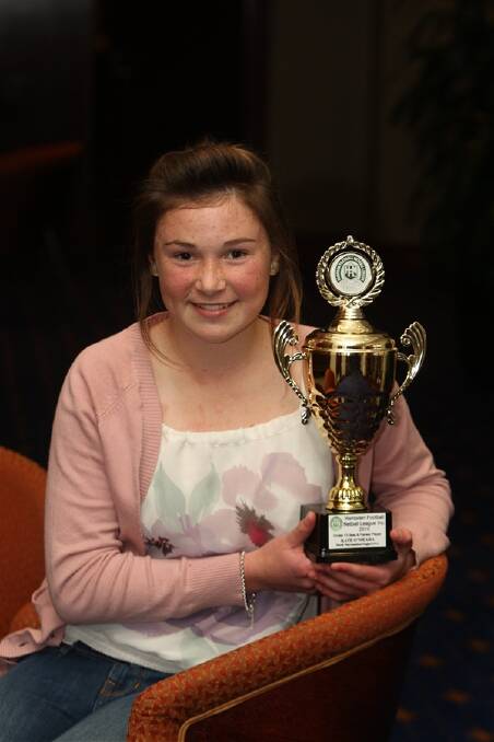 Under 13 champion player Kate O'Meara.