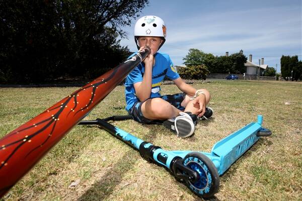 An anonymous donation has replaced the stolen scooter of didgeridoo busker John Waterfield, 10.