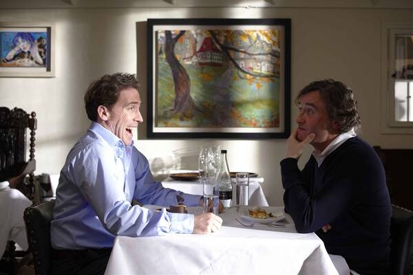 Rob Brydon (left) and Steve Coogan contemplate fame, family and food in  The Trip .