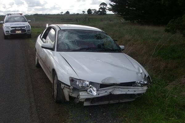 Police are seeking information about this abandoned Holden sedan.