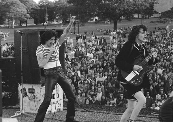 Bon Scott points out where it's a long way to, if you choose to rock 'n' roll.