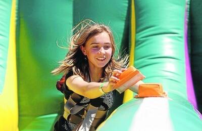 Aliera Crothers, 12, from Port Fairy, has fun. 091107AS31