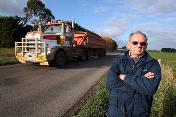 Peter Fraser has spoken out about the deteriorating state of Spencer Road, south of Koroit.