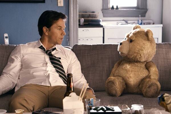 John (Mark Wahlberg) and Ted (Seth McFarlane) make a great couple in 