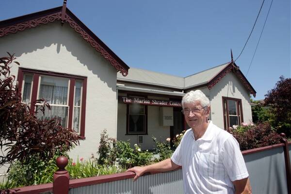 Andrew Suggett, chairman of Rotary House Warrnambool Inc, with the Timor Street property planned to be turned into Rotary House.