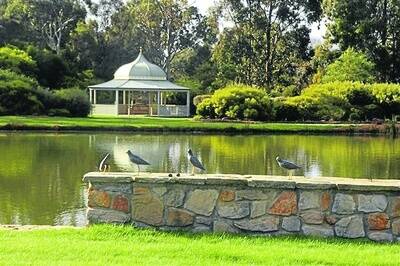 Two lakes are among the features of the Myers' magnificent native garden at Dunkeld.