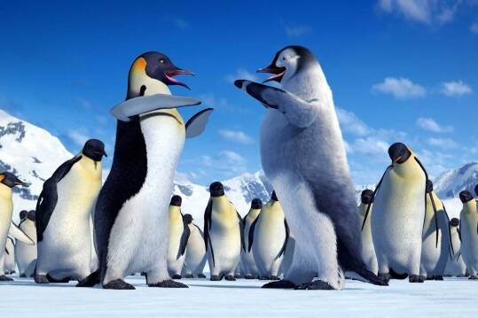 The penguins are back in  Happy Feet 2 .