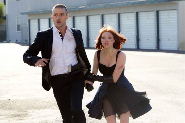 Timberlake and Seyfried on the run in  In Time .