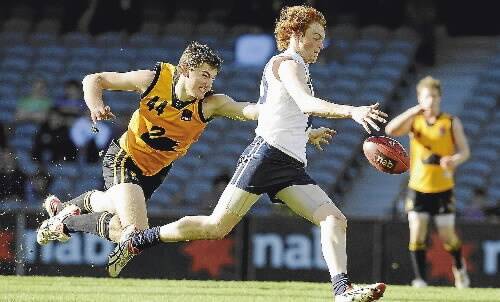 X-factor: Gary Rohan steps up the pace for Victoria Country last week. Picture: THE AGE