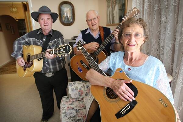 Warrnambool country music veteran Joyce Durdin is not only the reason for a special concert on Friday night — she’s one of the performers, together with her husband Kevin (back, right) and organiser Ken Smith.