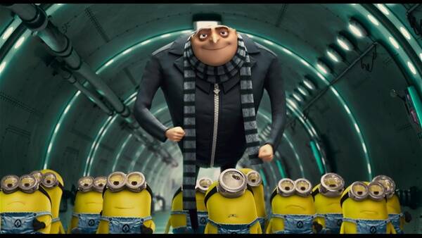 Gru and minions get ready for mischief in  Despicable Me .