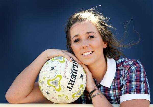 Eliza Dwyer admits she is a little nervous about making the under 17 Victorian Netball team.