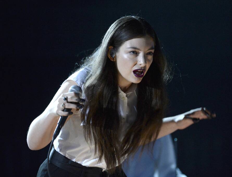 Lorde performs at the Grammys.