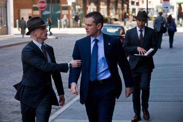 Matt Damon deals with men in hats in  The Adjustment Bureau .