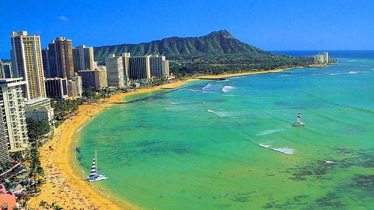 Hot spot ... Waikiki Beach, Honolulu.