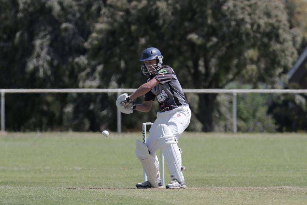 All-rounder Ben Threlfall in action for West Warrnambool. 
