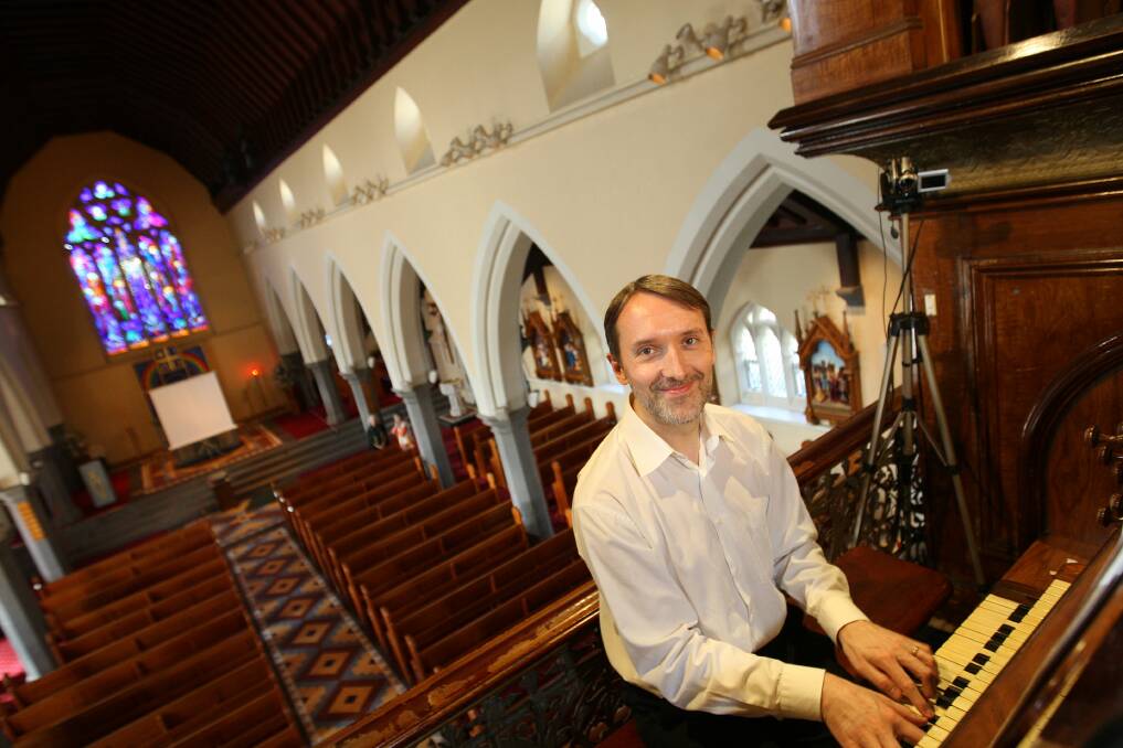 Notre Dame Cathedral organist Olivier Latry performed last njight at St Joseph’s Catholic Church.
