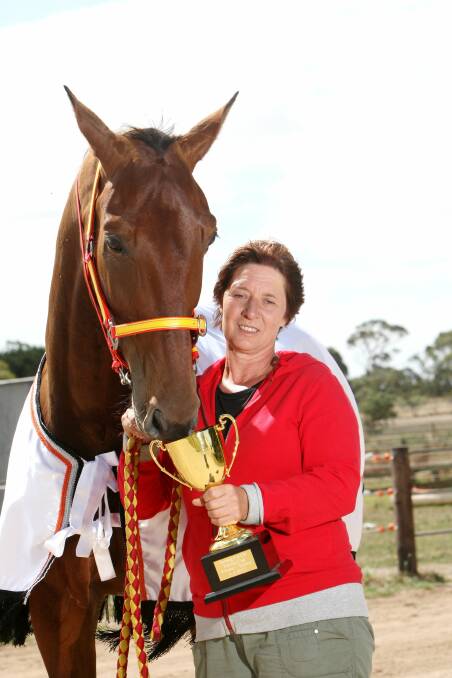 Trainer Marg Lee with Keayang Cullen.
