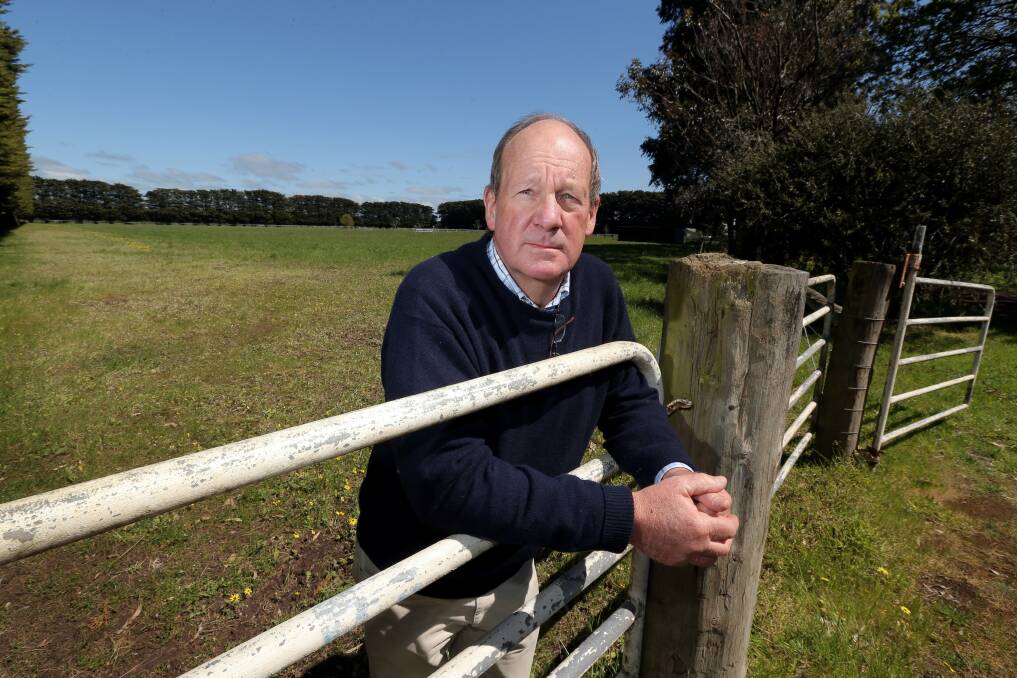 South Boorook property farmer Peter Allen is involved in a dispute over a wind farm planned near his property. 