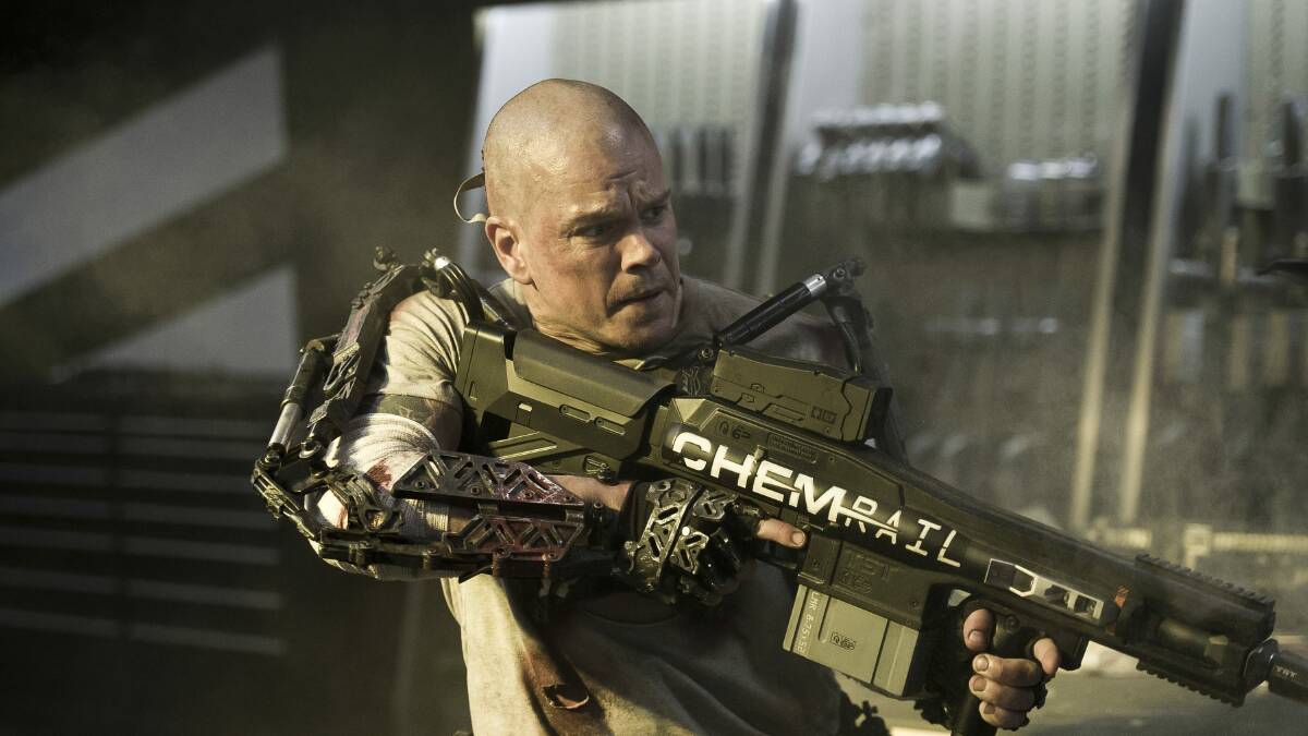 Matt Damon is a man on the edge in the future in Elysium.