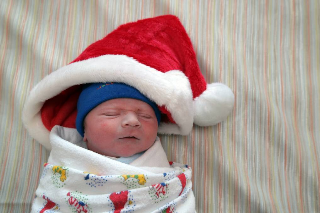 The early arrival of newborn Jacob was the "best Christmas present ever".