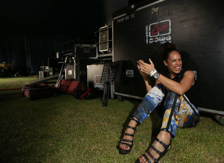Christine Anu says she is excited and glad to be back at the Folkie. 