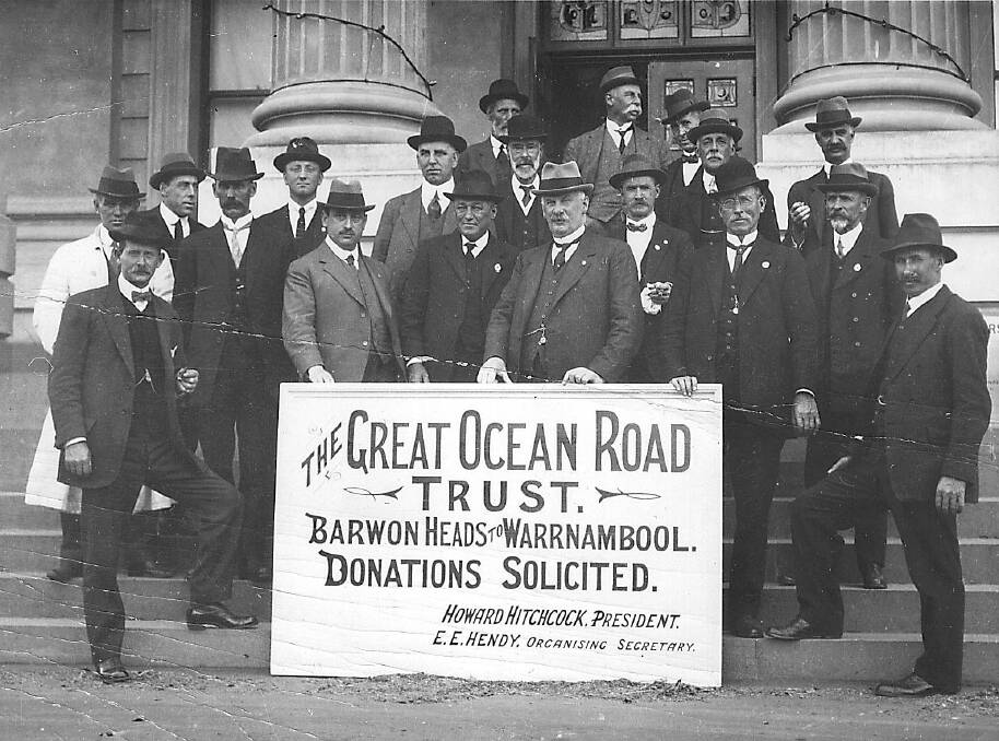 It has been a while since these gentlemen sought donations for the Great Ocean Road, which will celebrate its 80th anniversary this year with events to be held in Warrnambool and Port Fairy.