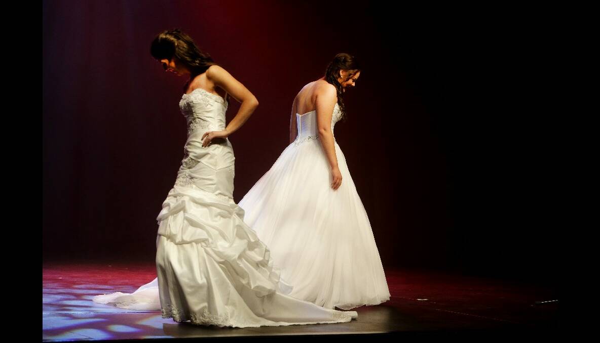 Cassie Taylor and Jenna Richardson wearing gown from Blossom Boutique. Picture:LEANNE PICKETT