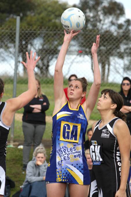 North Warrnambool Eagles' Annie Blackburn. Pictures: DAVE LANGLEY