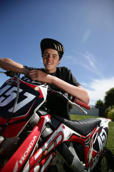 Corey Hawkes, 16, will ride in the senior section at the Shipwreck Coast MX 2 Day Open this weekend. 