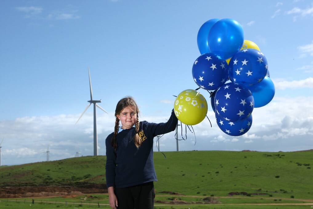Pippa Rea, 9, is ready to fly after a visit from Make-A-Wish Australia’s Portland branch.