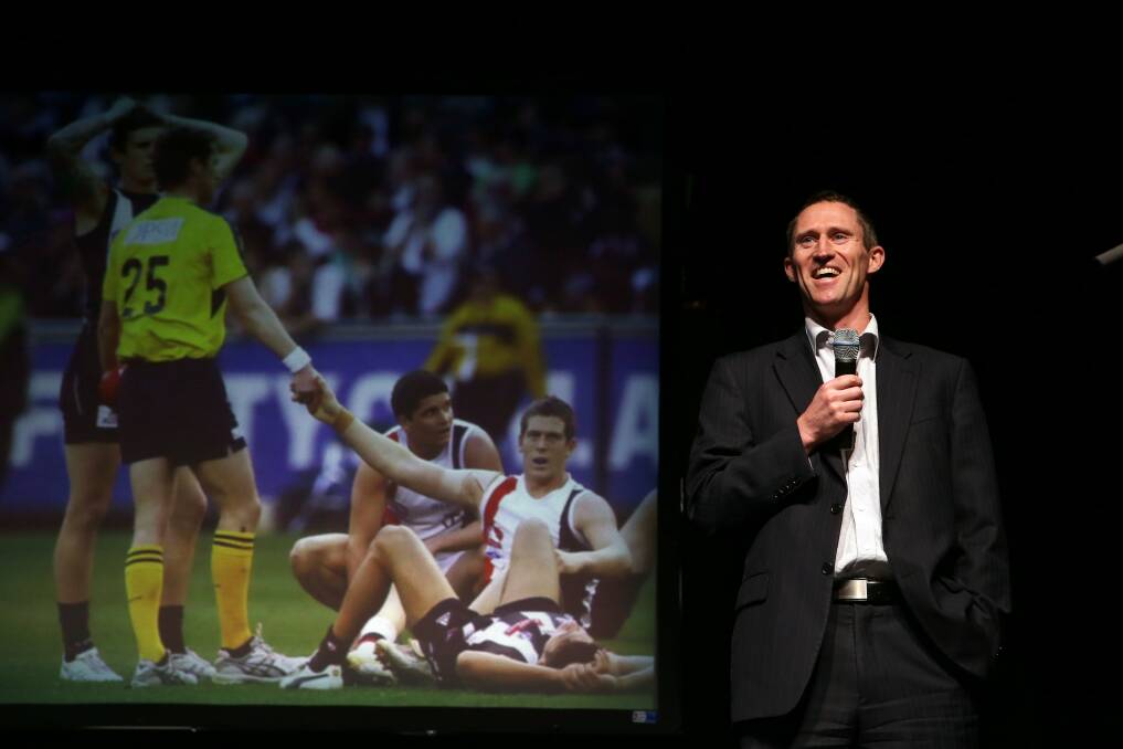 Sports awards guest speaker Shaun Ryan recalls a special moment during the 2011 drawn grand final between Collingwood and St Kilda.