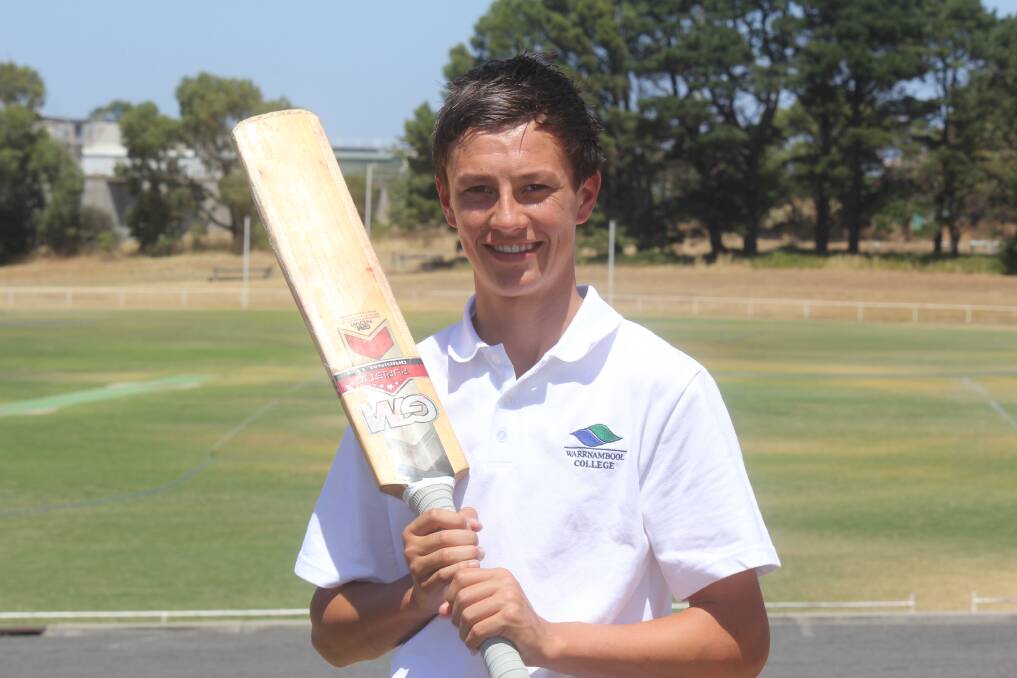 Fifteen-year-old Allansford player Hugh McCluggage belted 99 for his side against East Warrnambool-YCW in division one last Saturday.