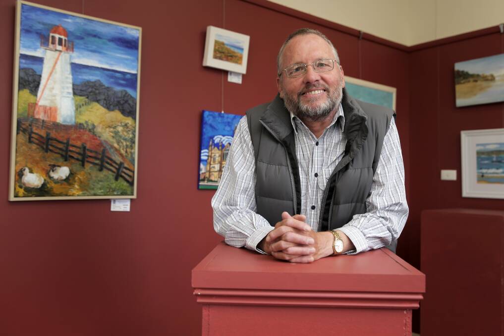 Warrnambool and District Artist Society vice-president Tim Walker says the society’s summer show is sure to delight visitors and would provide useful feedback to the 35 artists with works on display. 