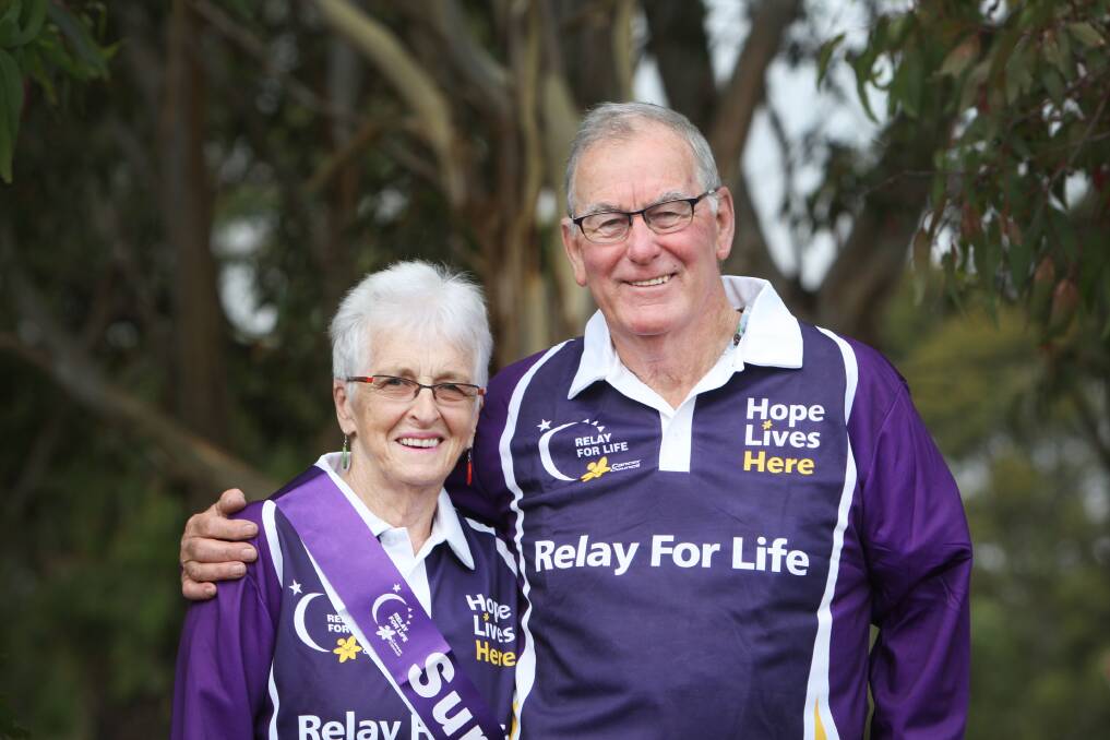 Cancer survivors Neil and Jeannie Martin of Allansford were back for their 11th Relay for Life.