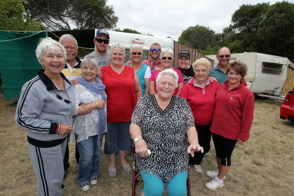 ust as she’s done every summer since the 1940s, 84-year-old Verna Pickford (front and centre) is back by the Warrnambool foreshore at the Shipwreck Bay Holiday Park. And the surrounding dozen or more sites are occupied by four generations of family and friends who have returned, swallow-like, to the same spots for the past 40 years.