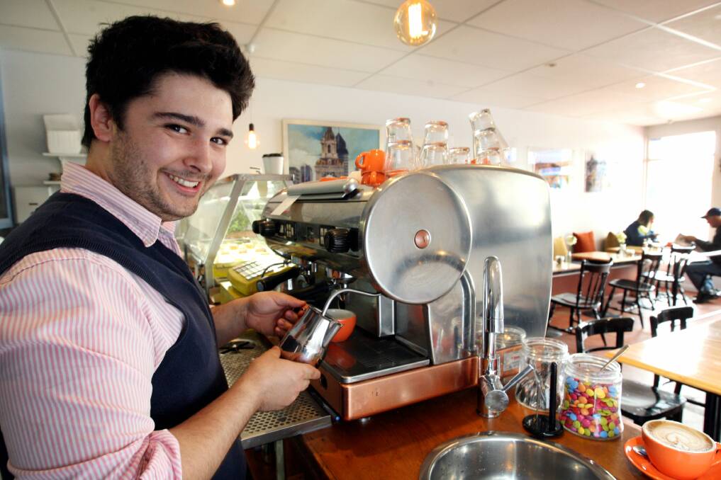 Toby Pinhol, owner of Tosca Browns coffee house in Hamilton, relishes being in control of his own business. 