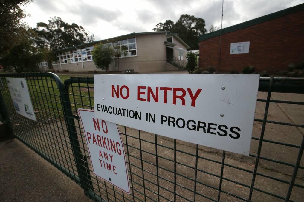Entry gates were locked and warning signs erected after a WorkSafe inspection declared the school too dangerous to stay open.