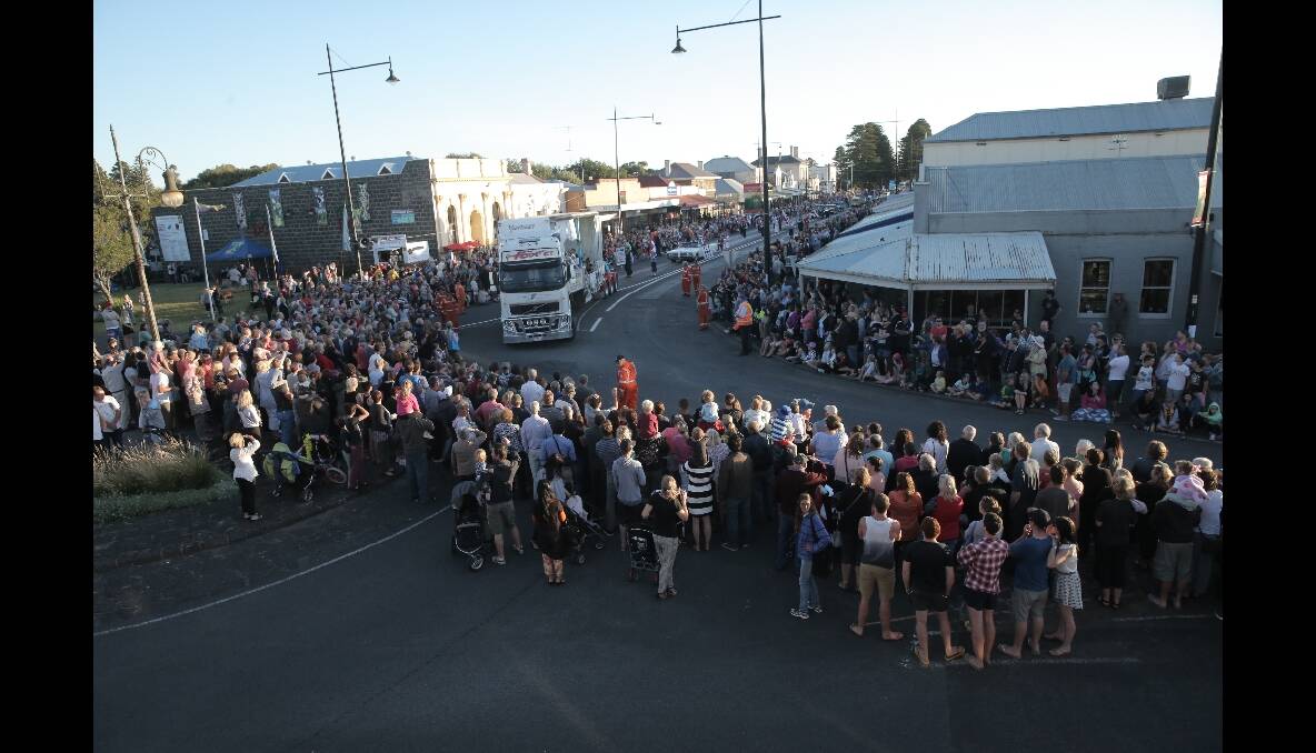The Moyneyana parade in Port Fairy. 131231AS49 Picture: AARON SAWALL