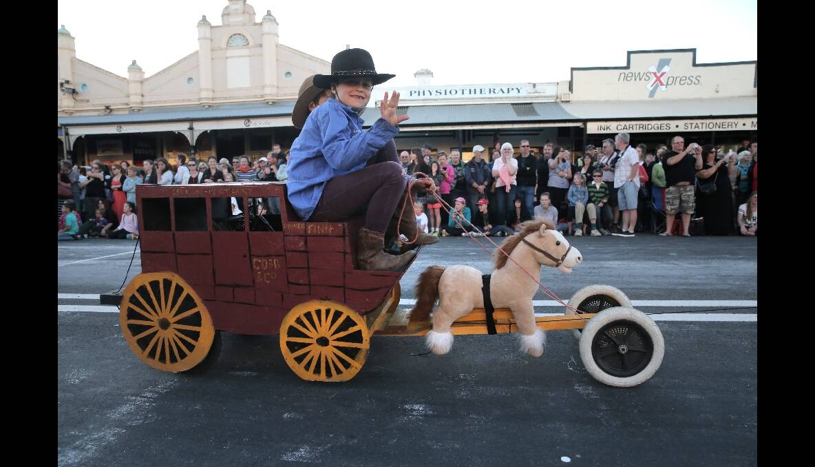 Vehicles of all shapes and sizes joined in the Port Fairy festivities 131231AS29 Picture: AARON SAWALL