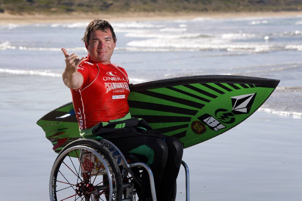 Surfer Christiaan "Otter" Bailey is in Warrnambool for talks and demonstrations, and to inspire locals to get into the waves.
